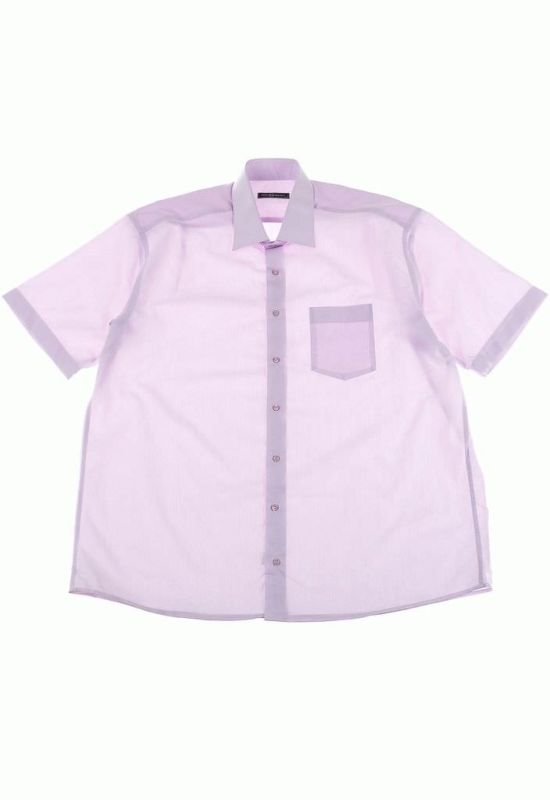 Рубашка мужская однотонная классический воротник 50P0300 (сиреневый)