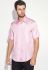 Рубашка мужская однотонная с перламутровым узором 50P043 (розовый)