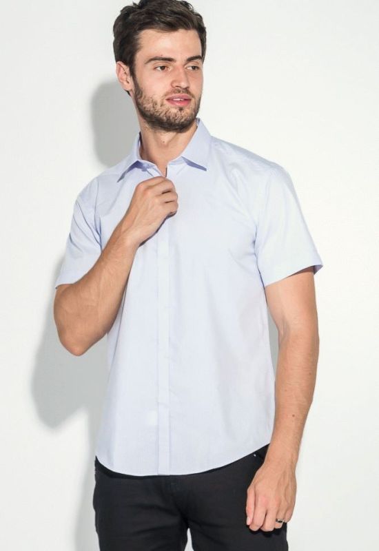 Рубашка мужская потайная застежка 50P2050 (сиреневый)