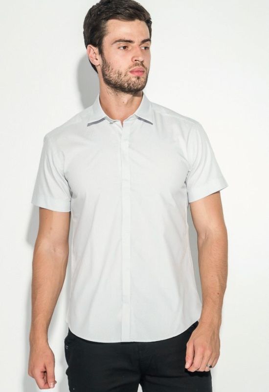 Рубашка мужская потайная застежка 50P2050 (серый)