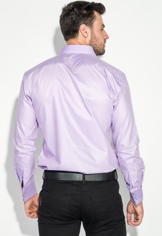 Сорочка чоловіча з контрастними запонками 50PD0060 (темно-фіолетовий)