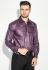 Рубашка мужская с контрастными запонками 50PD0060 (черный/сиреневый)