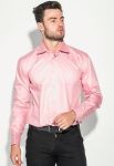 Рубашка мужская с контрастными запонками 50PD0060 (розовый)
