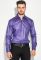 Рубашка мужская с контрастными запонками 50PD0060 (сиреневый)