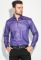 Рубашка мужская с контрастными запонками 50PD0060 (сиреневый)