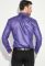 Рубашка мужская с контрастными запонками 50PD0060 (сиреневый)
