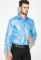 Рубашка мужская с контрастными запонками 50PD0060 (голубой)