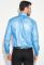 Рубашка мужская с контрастными запонками 50PD0060 (голубой)