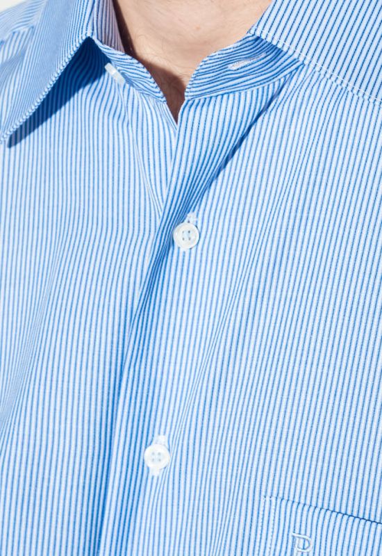 Рубашка мужская с крупным карманом 50PD0033 (полоска)