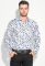 Сорочка чоловіча світлий принт 3220-4 (білий/графітовий)