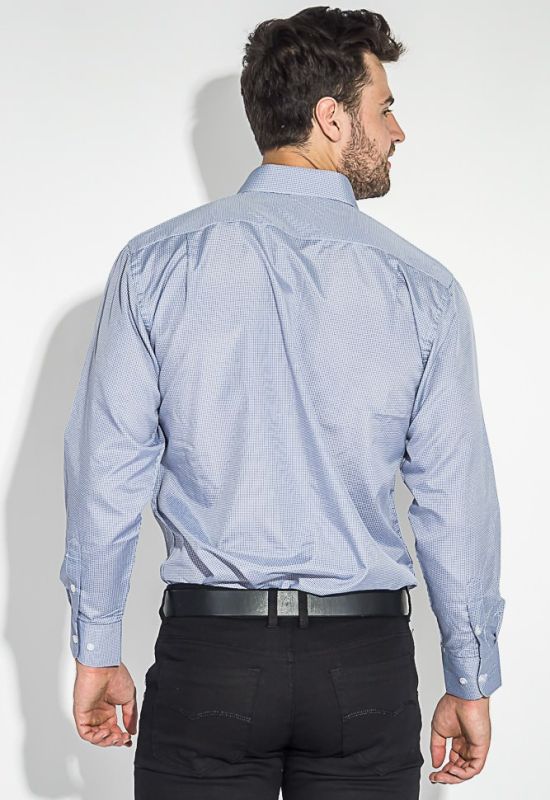 Рубашка мужская в классическом оттенке 50PD0022 (серый/белый)