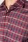 Сорочка чоловіча в клітку 50PD0053 (бордовий/клітина)