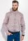 Сорочка чоловіча в клітку 511F007 (сірий/рожевий)