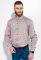 Сорочка чоловіча в клітку 511F007 (сірий/рожевий)