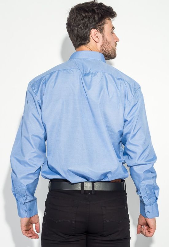 Рубашка мужская в мелкую клетку с крупным карманом 50PD0029 (электрик)
