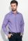 Сорочка чоловіча в дрібну клітку з великою кишенею 50PD0029 (фіолетовий)