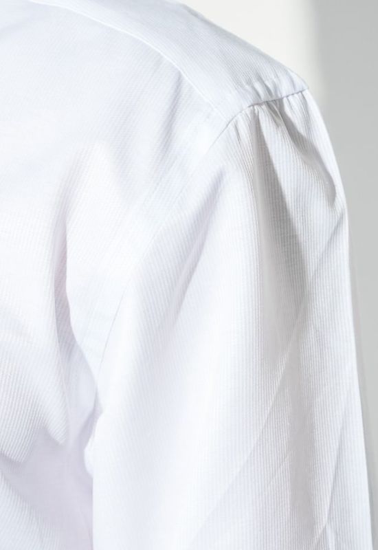 Рубашка мужская в светлом оттенке в полоску 50PD3089 (белый)