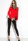 Рубашка-обманка женская 120PO7516 (красный)