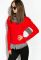 Рубашка-обманка женская 120PO7516 (красный)