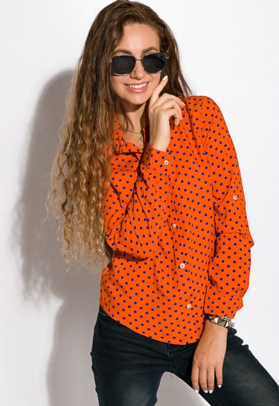 Рубашка женская 108P032 (оранжевый)