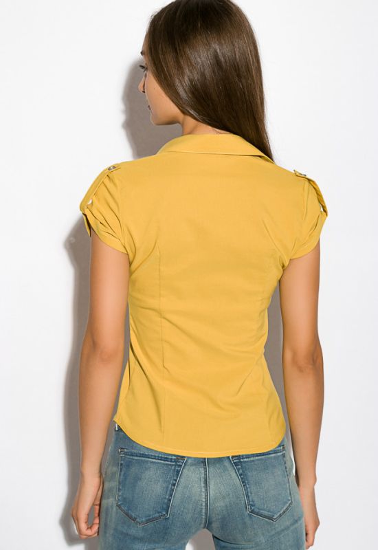 Рубашка женская 118P001 (горчичный)