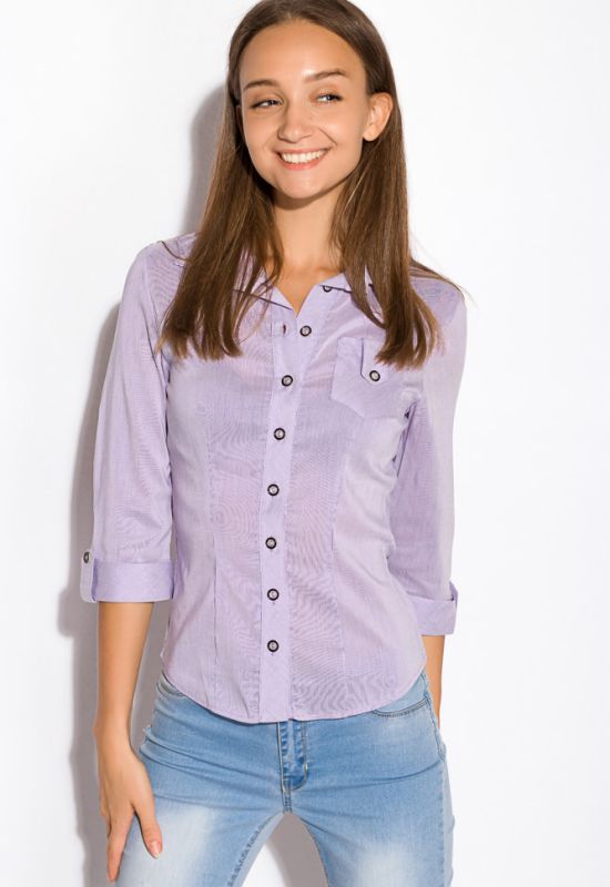 Рубашка женская 118P004-2 (сиреневый)