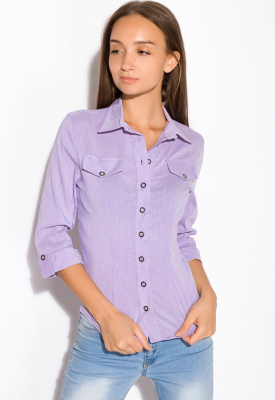 Рубашка женская 118P004-3 (сиреневый)