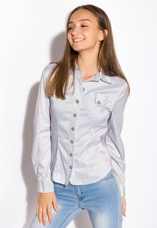 Рубашка женская 118P008 (светло-серый)