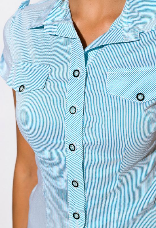 Рубашка женская 118P014-1 (голубой)