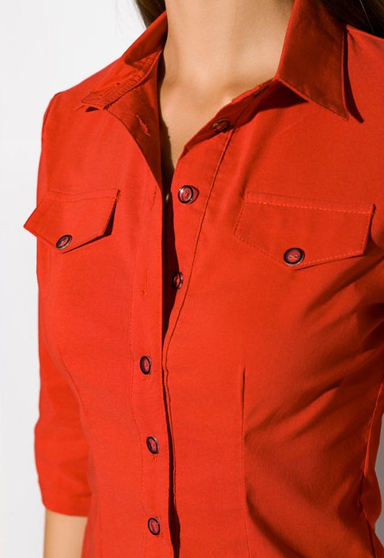 Рубашка женская 118P061 (красный)