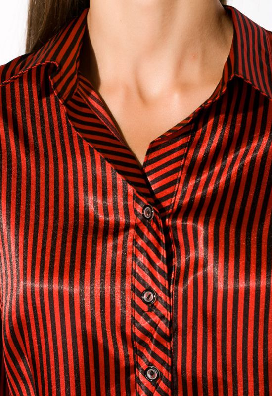 Сорочка жіноча 118P090-1 (червоний/черний)