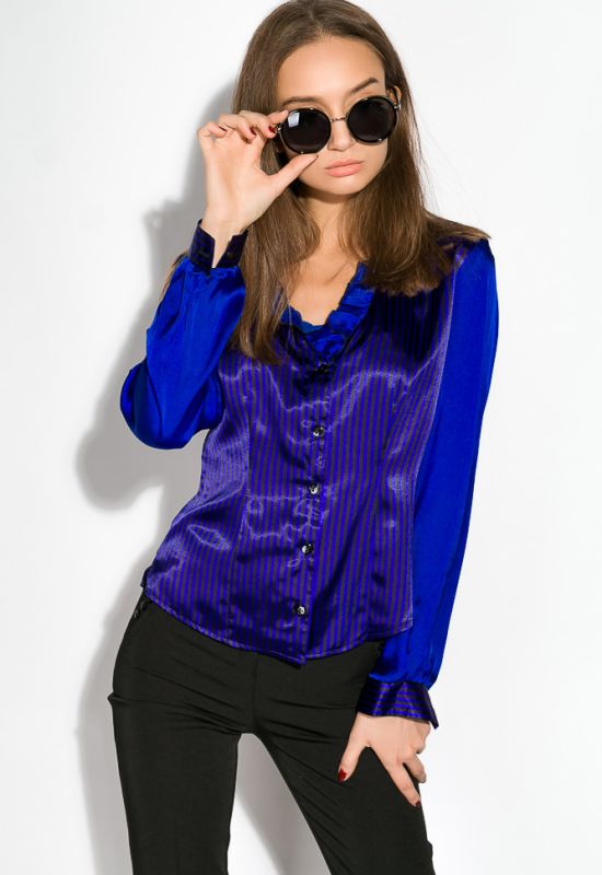 Рубашка женская 118P090-4 (синий/черный)
