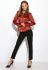 Сорочка жіноча 118P090 (червоний/черний)