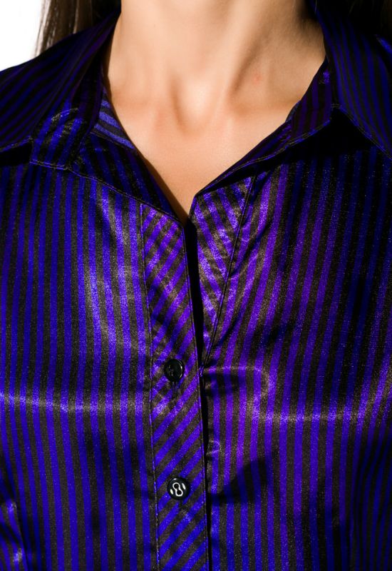 Рубашка женская 118P090 (синий/черный)