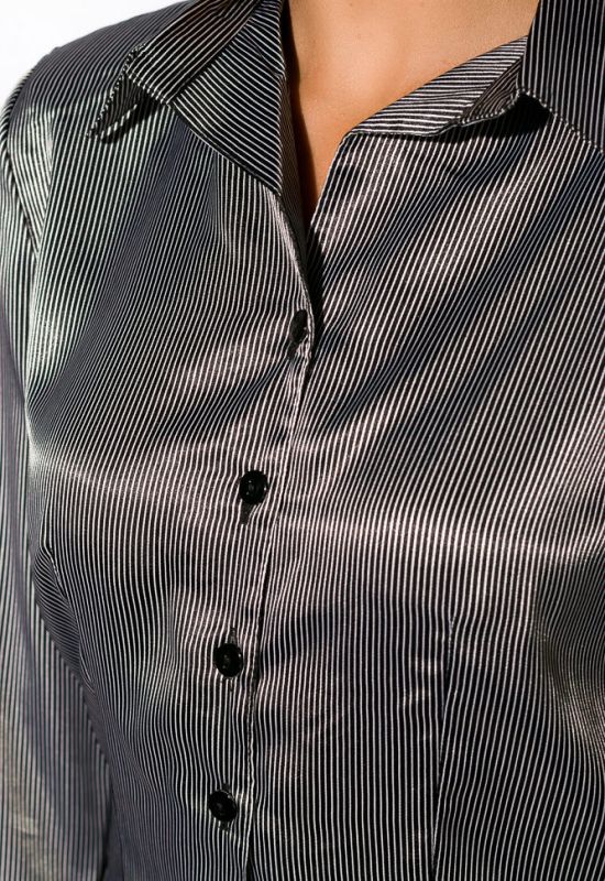Рубашка женская 118P096 (черный/белый)