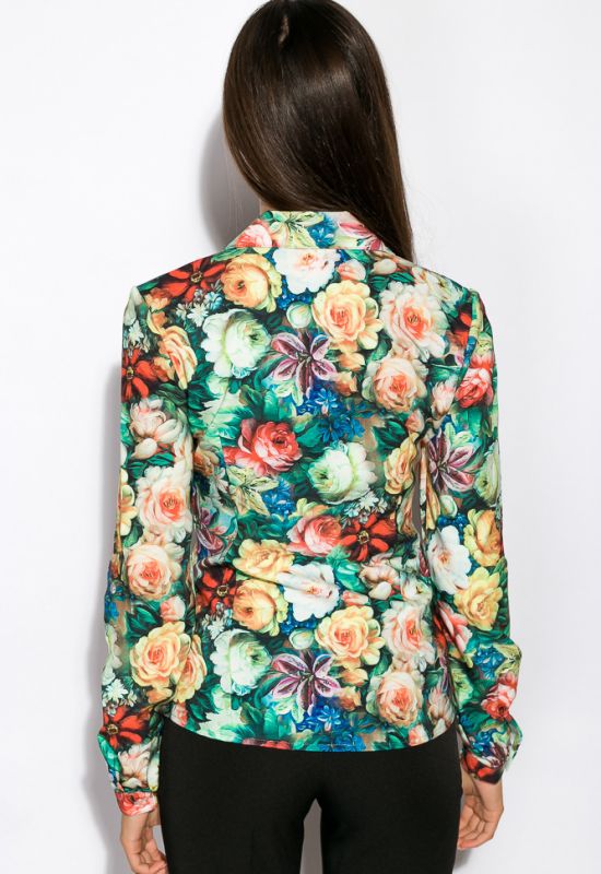 Рубашка женская 118P118 (цветочный)