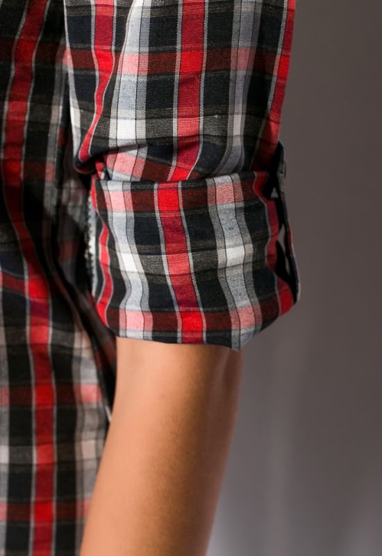 Рубашка женская 120P438-1 (черный/красный)