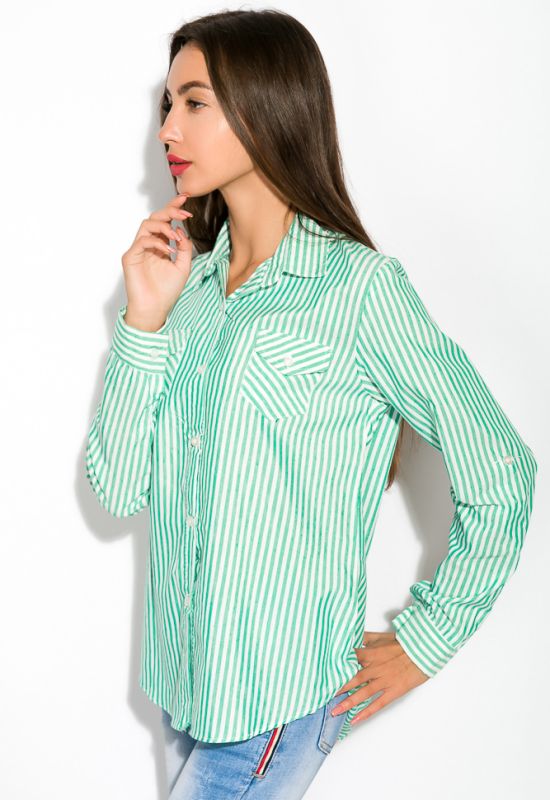 Рубашка женская 120P466 (зеленый)