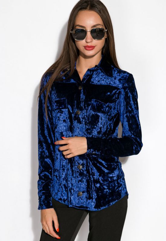 Рубашка женская 121P024-1 (синий)