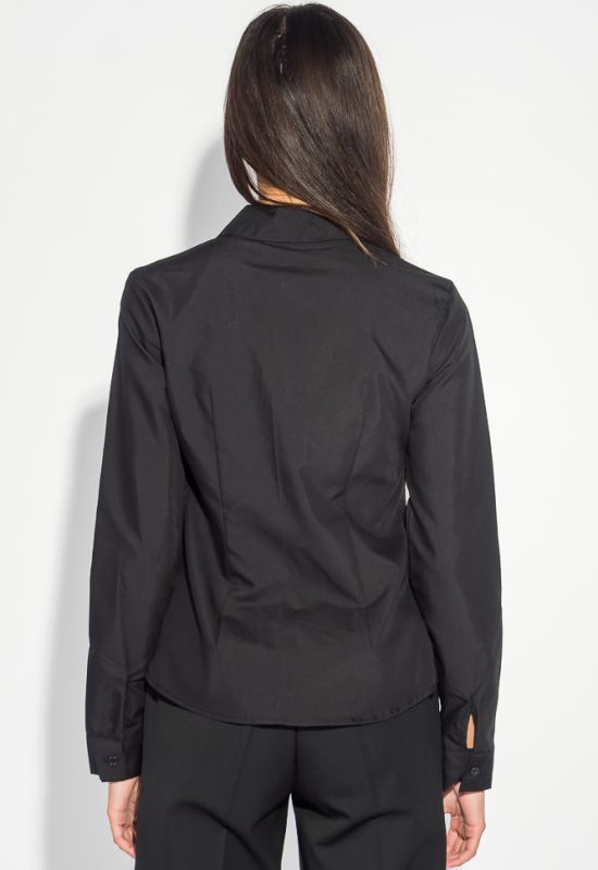 Рубашка женская классического кроя 496F001 (черный)