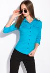 Сорочка жіноча з рукавом 3/4 118P005 (блакитний)