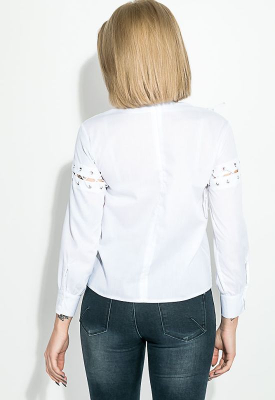 Рубашка женская с шнуровкой 69PD1034-2 (белый)