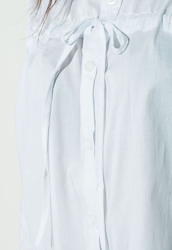 Сорочка жіноча із зав'язками на грудях 64PD337 (білий)