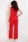S 1030 Комбинезон классически с клеш-брюками и вшитым поясом (красный)