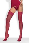 S800 чулки бордові Obsessive (бордовый)