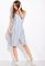 Сарафан на запах 120PUR259 (молочний/блакитний)