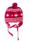 Шапка детская для девочки на завязках 65PG0016 junior (малиновый)