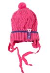Шапка детская для девочки на завязках 65PG15-043 junior (розовый)