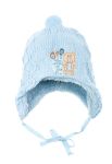 Шапка детская нашивка «Мишки» 65P0012 junior (голубой)