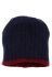 Шапка чоловіча тепла 254V001 (синій/бордовий)